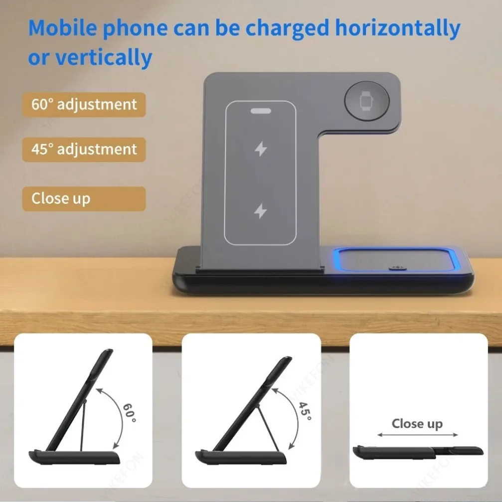 Foldable 3 in 1 Wireless Charging Station - Image 2