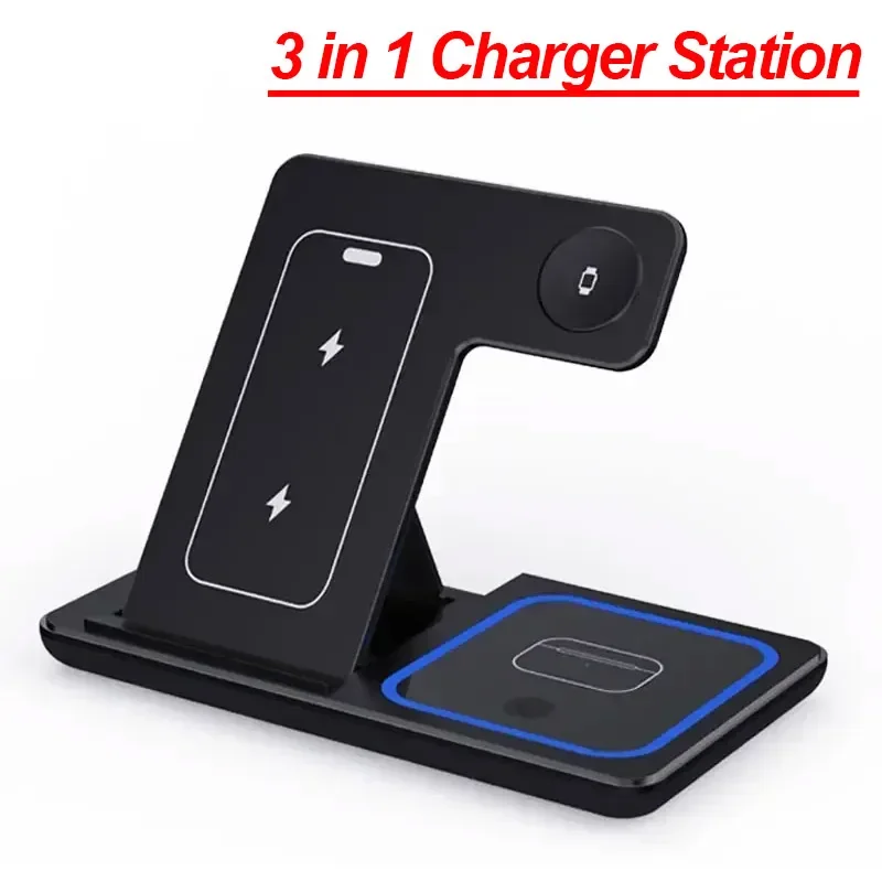 Foldable 3 in 1 Wireless Charging Station - Image 8