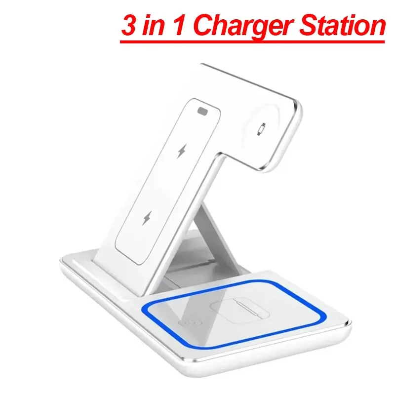 Foldable 3 in 1 Wireless Charging Station - Image 7