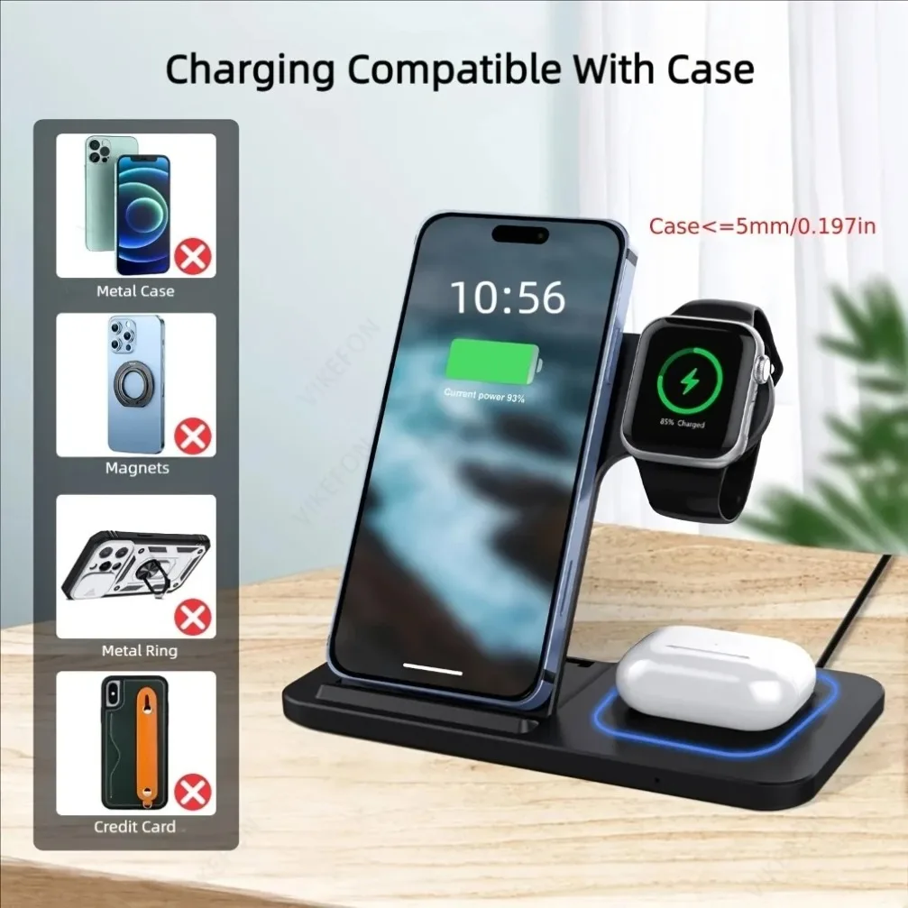 Foldable 3 in 1 Wireless Charging Station - Image 3