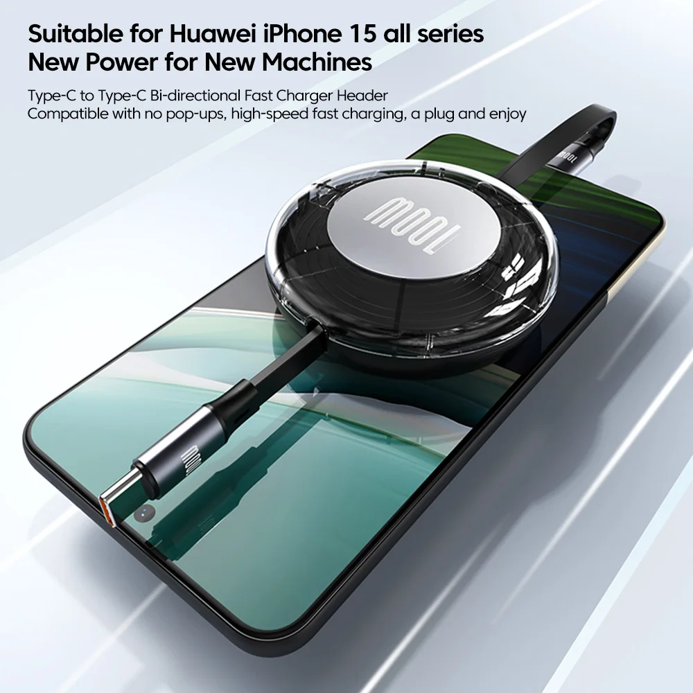 100W Retractable USB-C Cable - Image 5