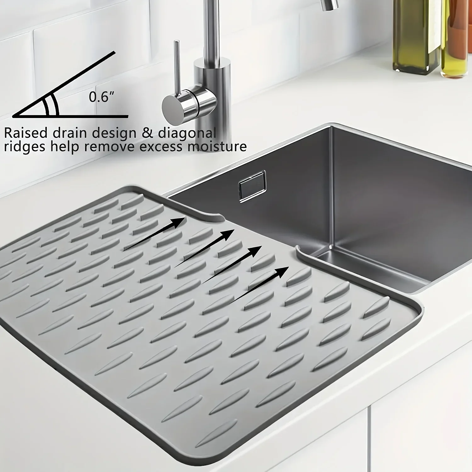 Premium Silicone Drain Mat for Kitchen Sink - Image 2