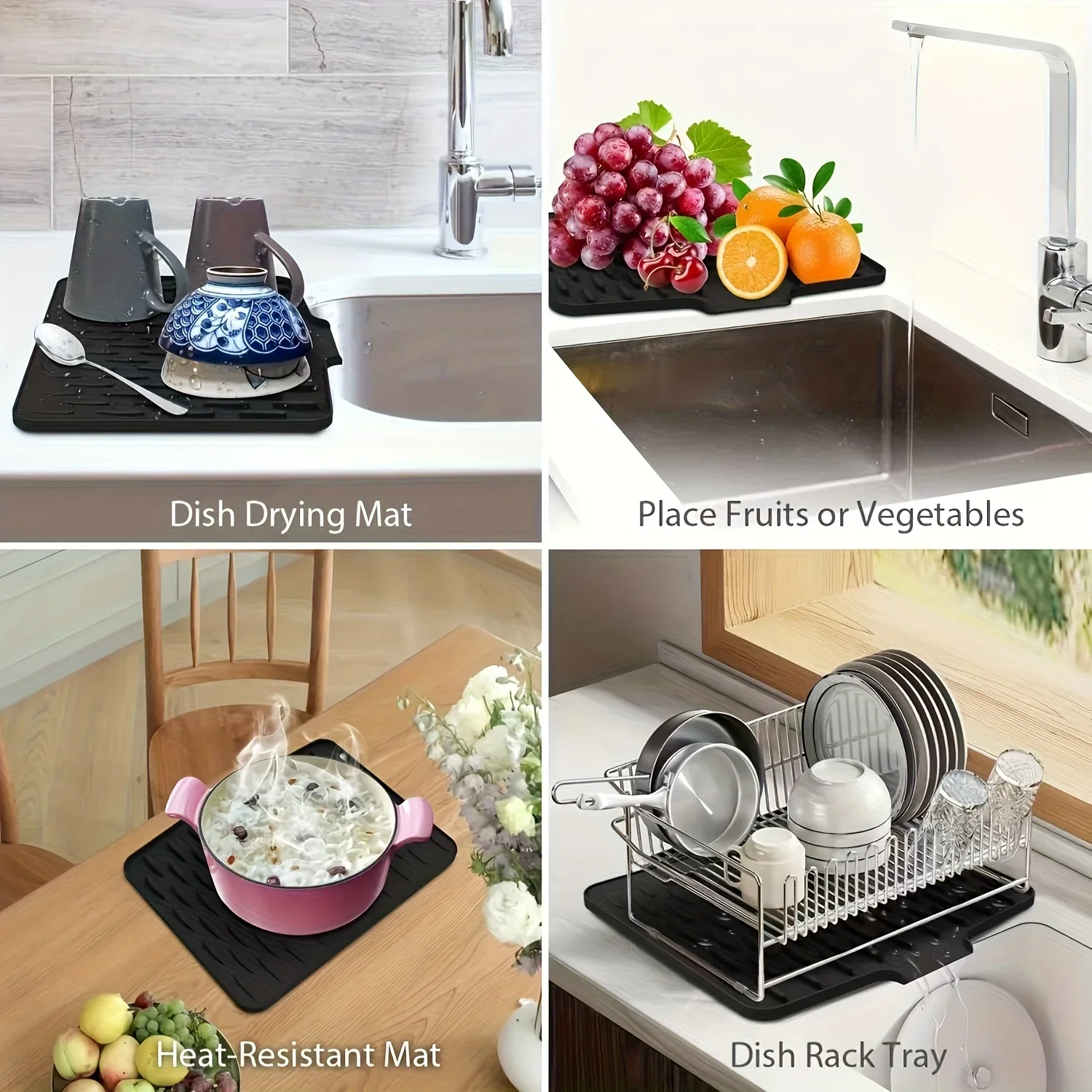 Premium Silicone Drain Mat for Kitchen Sink - Image 3