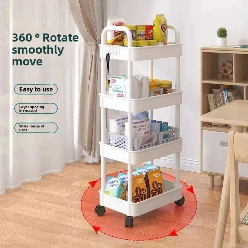 Primium 5-Tier Slim Rolling Storage Cart - Image 3